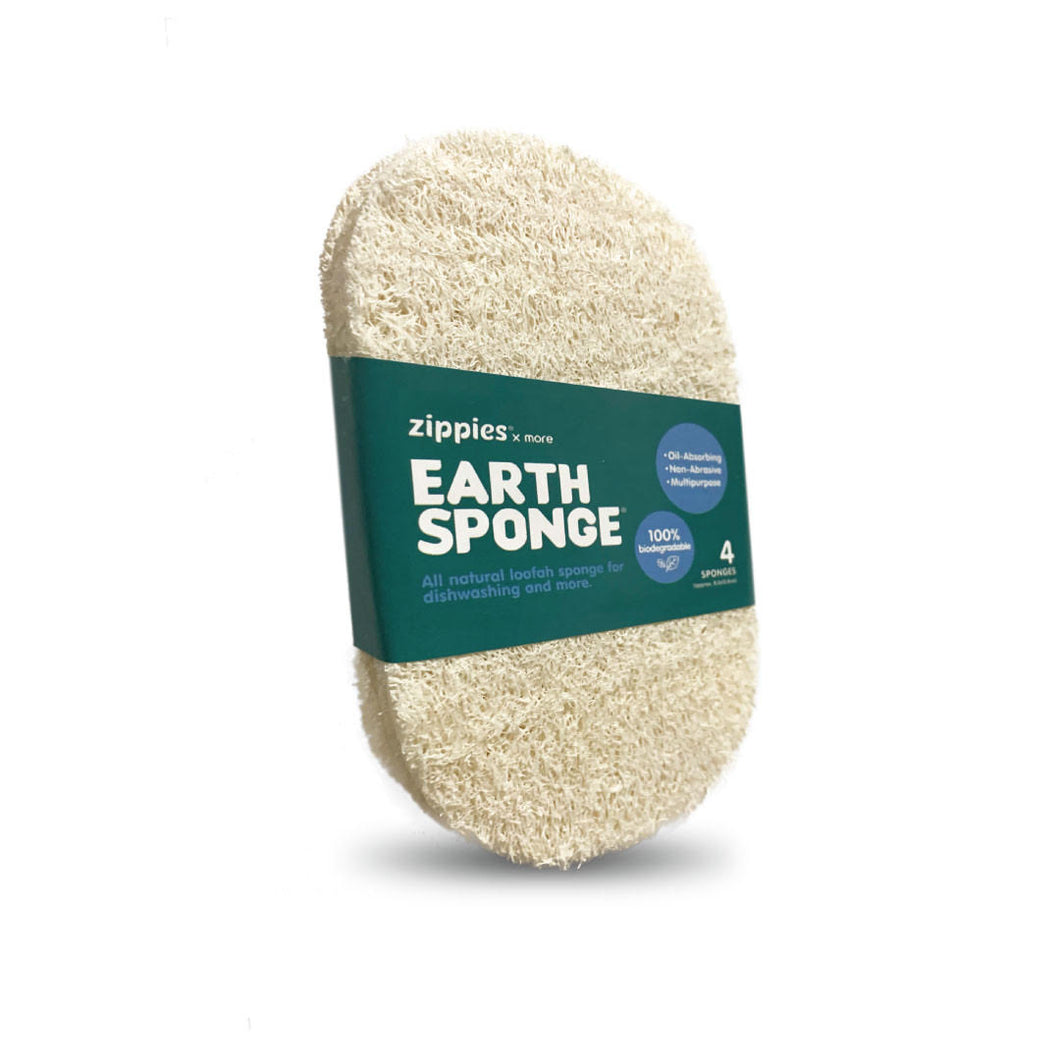 Zippies Earth Sponge Scrubber Pack of 4