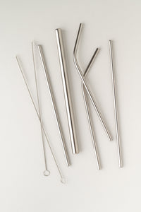 7-Piece Metal Straw Set